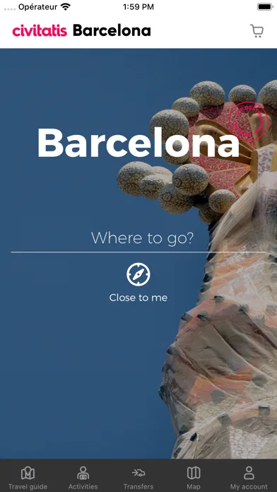 Capturas de pantalla de Barcelona Guide Civitatis.com