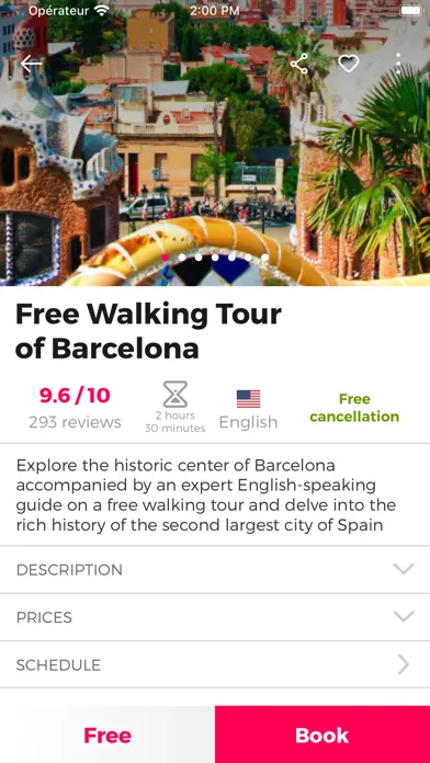 Capturas de pantalla de Barcelona Guide Civitatis.com