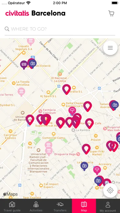 Capturas de pantalla de Barcelona Guide Civitatis.com