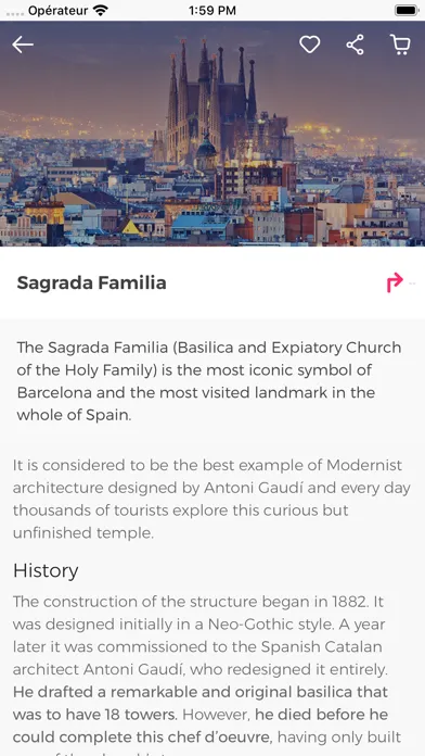 Capturas de pantalla de Barcelona Guide Civitatis.com
