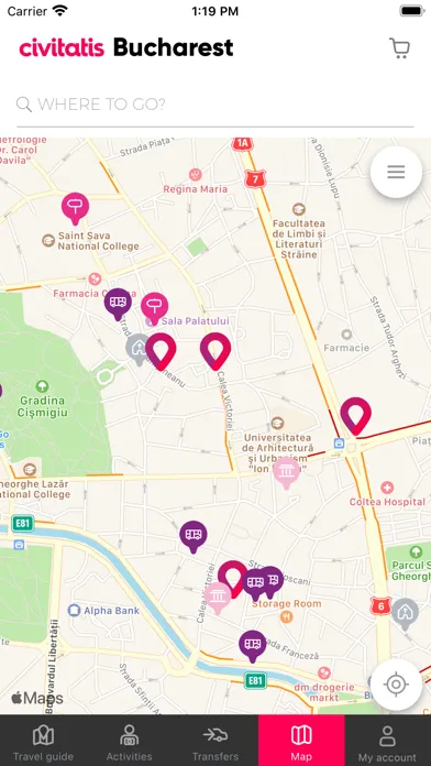 Captures d'écran de Bucharest Guide by Civitatis