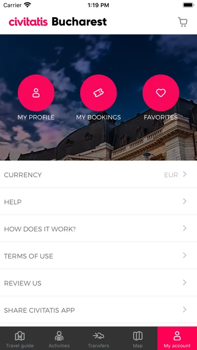 Captures d'écran de Bucharest Guide by Civitatis