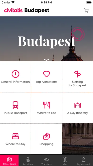 Capturas de pantalla de Budapest Guide Civitatis.com