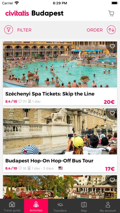 Capturas de pantalla de Budapest Guide Civitatis.com