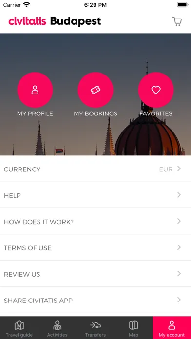 Capturas de pantalla de Budapest Guide Civitatis.com