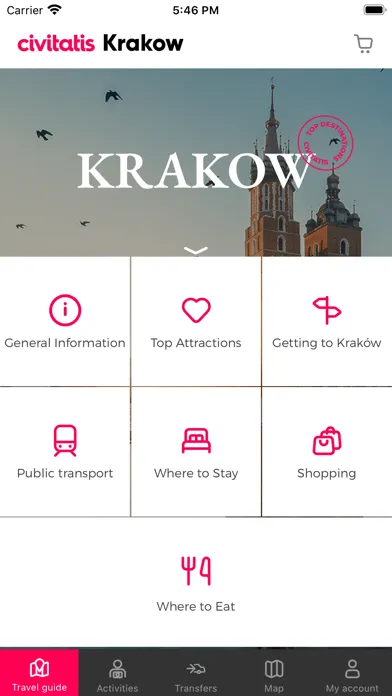 Capturas de tela do Krakow Guide Civitatis.com
