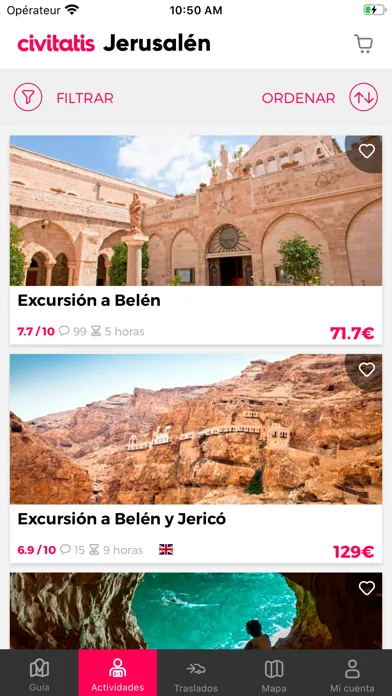 Capturas de pantalla de Guía de Jerusalén Civitatis