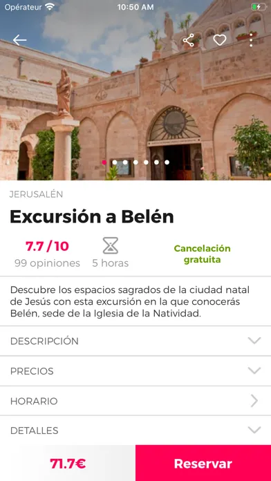 Capturas de pantalla de Guía de Jerusalén Civitatis