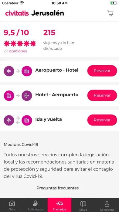Capturas de pantalla de Guía de Jerusalén Civitatis