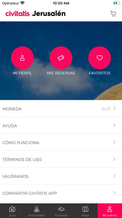 Capturas de pantalla de Guía de Jerusalén Civitatis
