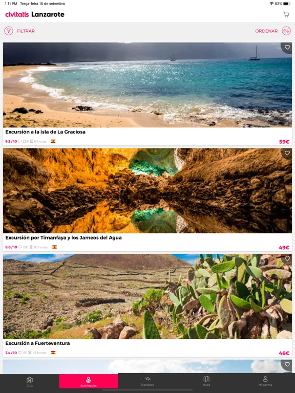 ภาพหน้าจอของ Lanzarote Guide by Civitatis iPad 