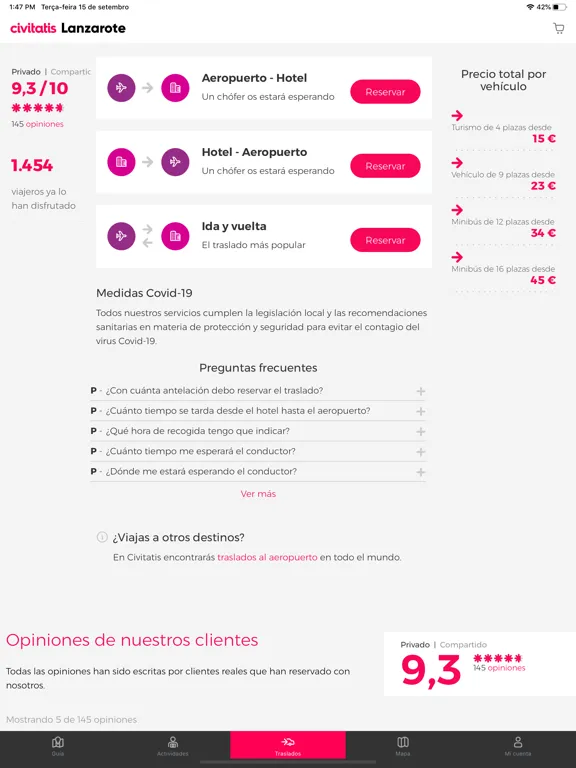 ภาพหน้าจอของ Lanzarote Guide by Civitatis iPad 