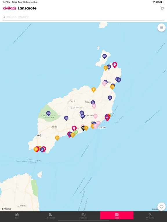 ภาพหน้าจอของ Lanzarote Guide by Civitatis iPad 