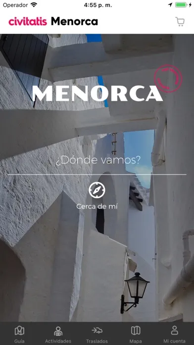 Capturas de tela do Guía de Menorca Civitatis.com
