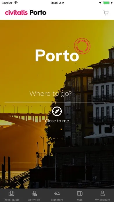 Capturas de tela do Porto Guide Civitatis.com