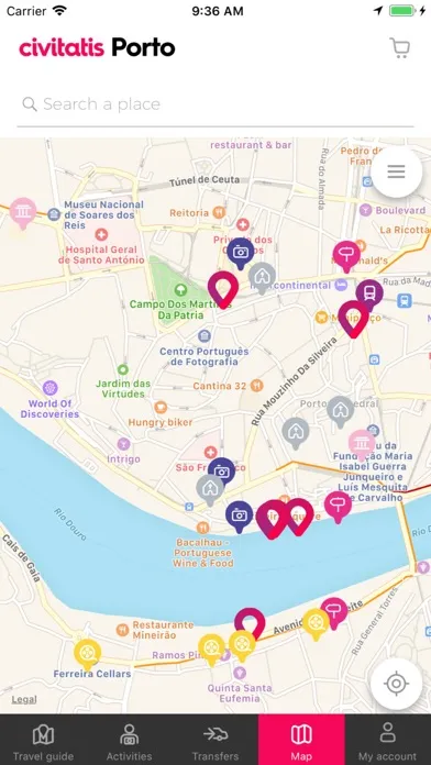 Capturas de tela do Porto Guide Civitatis.com