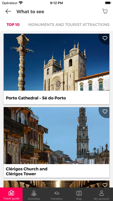 Capturas de tela do Porto Guide Civitatis.com