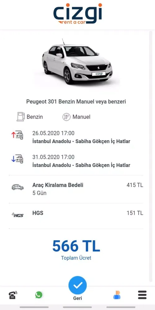 Cizgi Rent A Car - Rental Car Screenshots