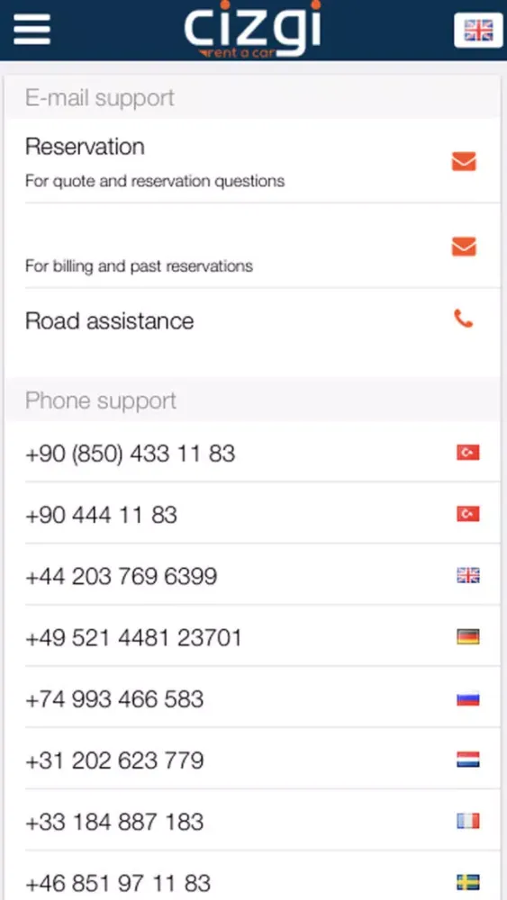 Cizgi Rent A Car Screenshots