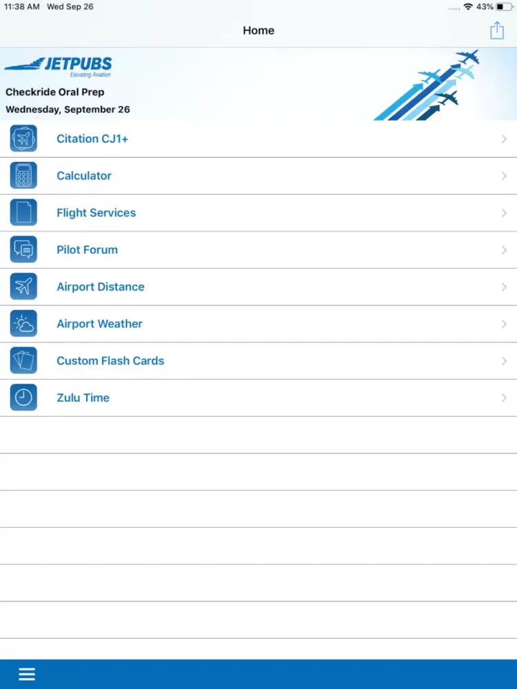 Citation CJ1+ Study App iPad  스크린샷