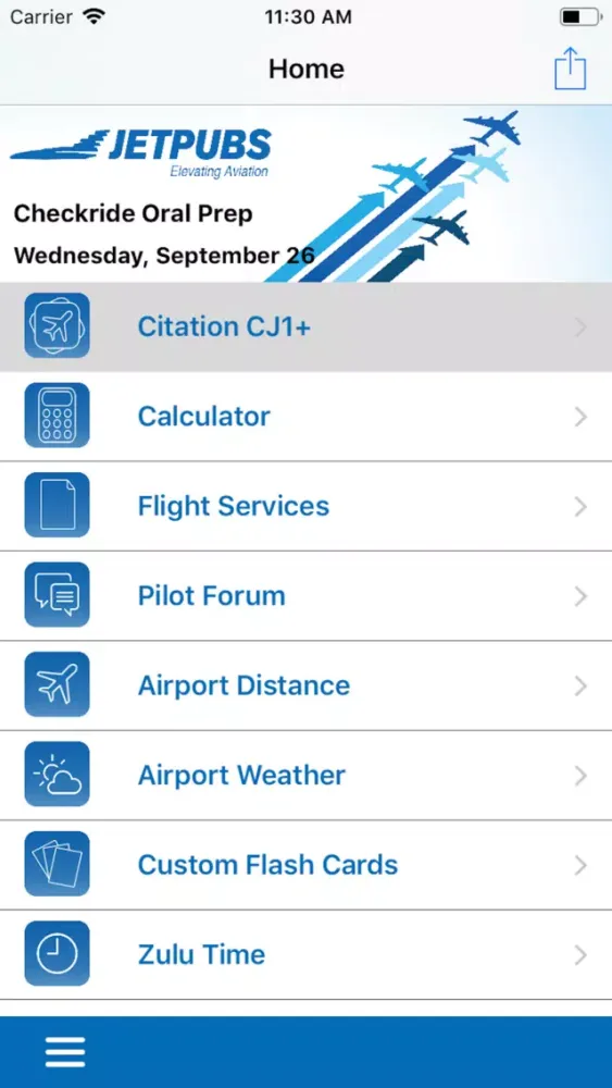 Citation CJ1+ Study App 스크린샷