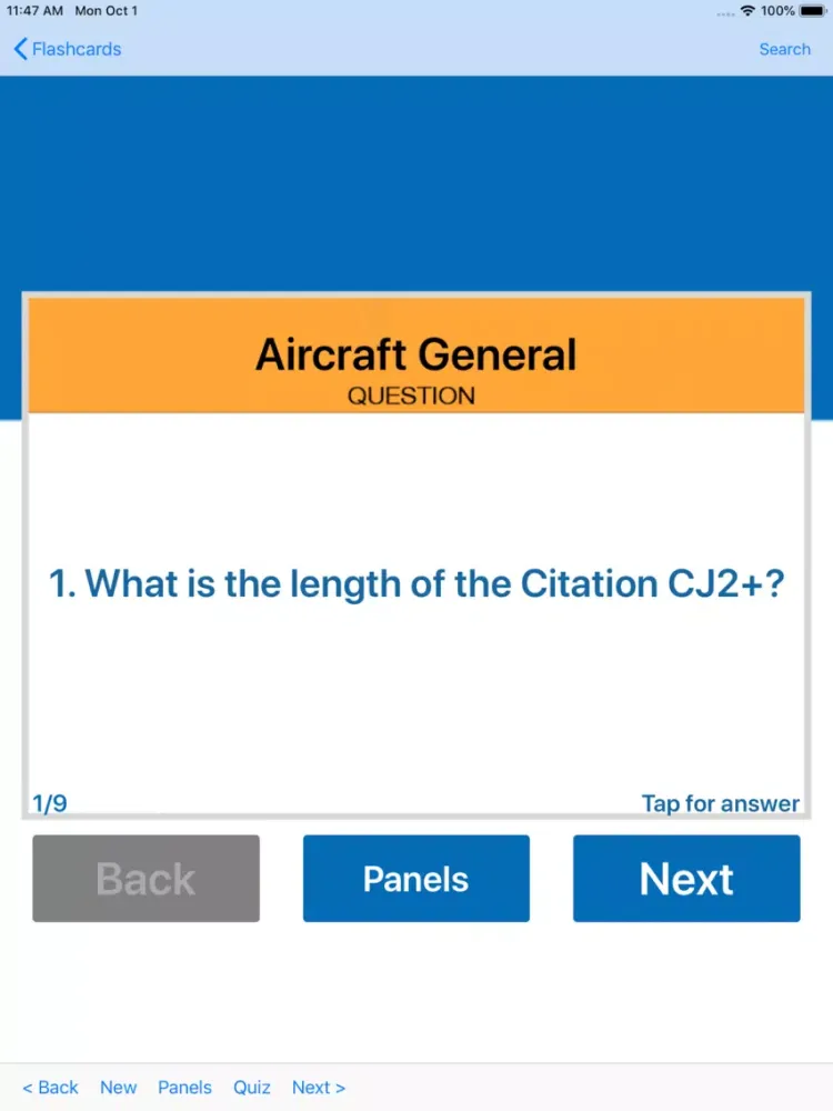 Citation CJ2+ Study App iPad 应用截图