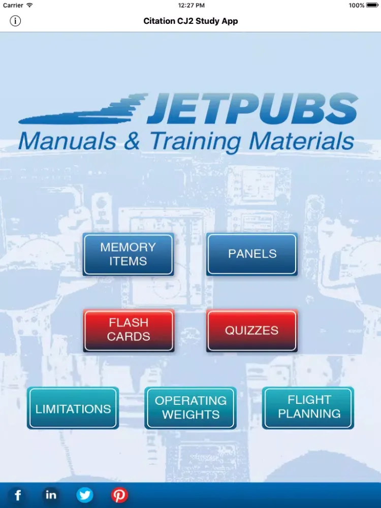 صور Citation CJ2 Study App iPad 