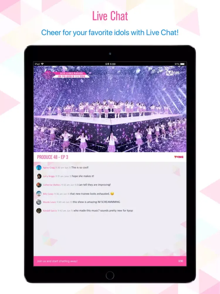 TVING Global for PRODUCE 48 iPad  Ekran Görüntüleri