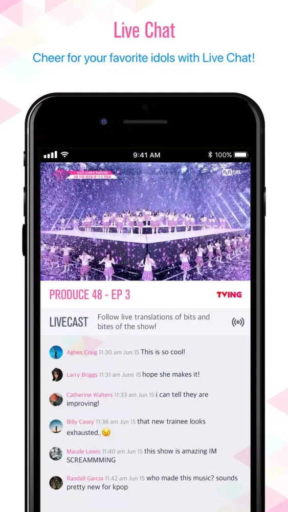 TVING Global for PRODUCE 48 Ekran Görüntüleri