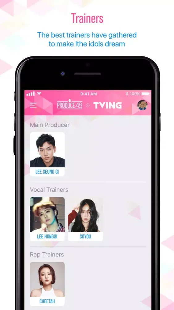 TVING Global for PRODUCE 48 Ekran Görüntüleri