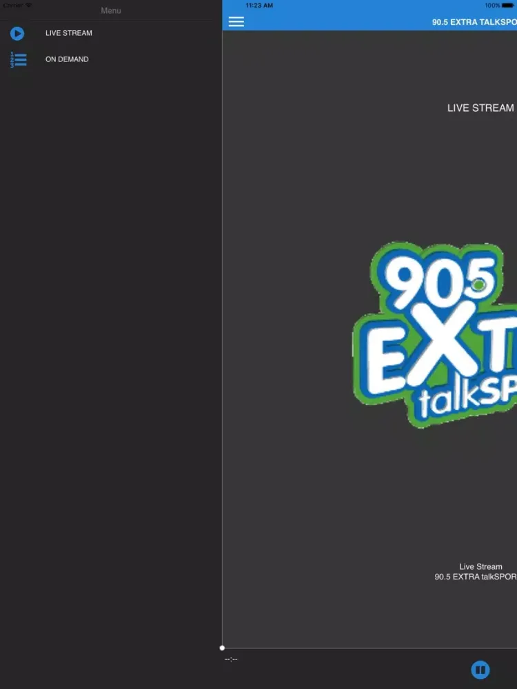 Ảnh chụp màn hình của 90.5 Extra talkSPORTS iPad 