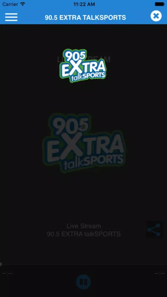 Ảnh chụp màn hình của 90.5 Extra talkSPORTS