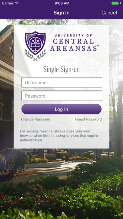 University of Central Arkansas স্ক্রিনশট