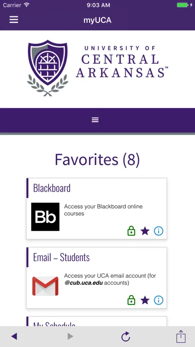 University of Central Arkansas স্ক্রিনশট