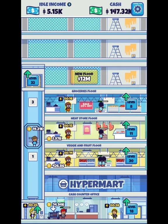 ภาพหน้าจอของ Hyper Supermarket Empire iPad 