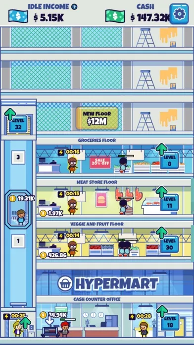ภาพหน้าจอของ Hyper Supermarket Empire