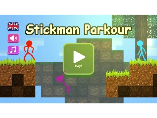 Stickman Parkour Skyland iPad 应用截图