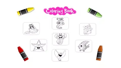 Скриншоты Sea Animals Coloring Book for Kids