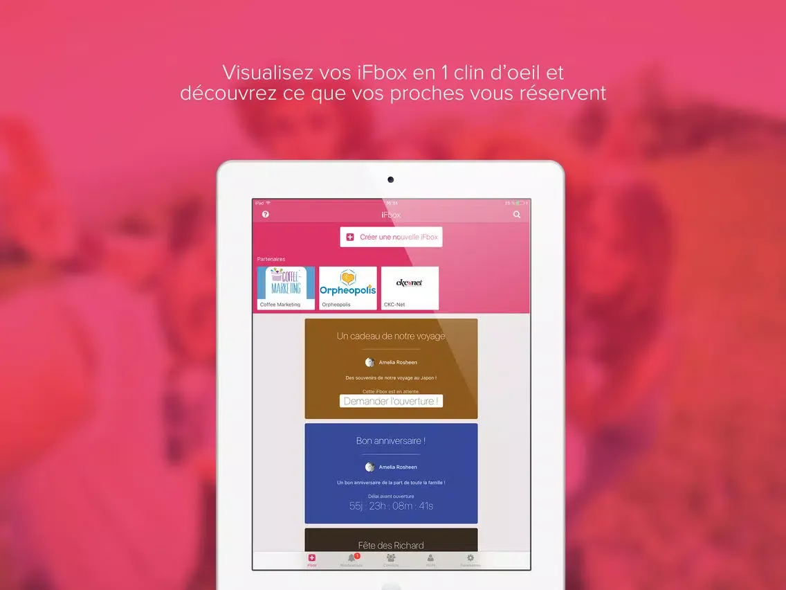 iFbox, envoyez vos messages dans le futur. iPad  스크린샷