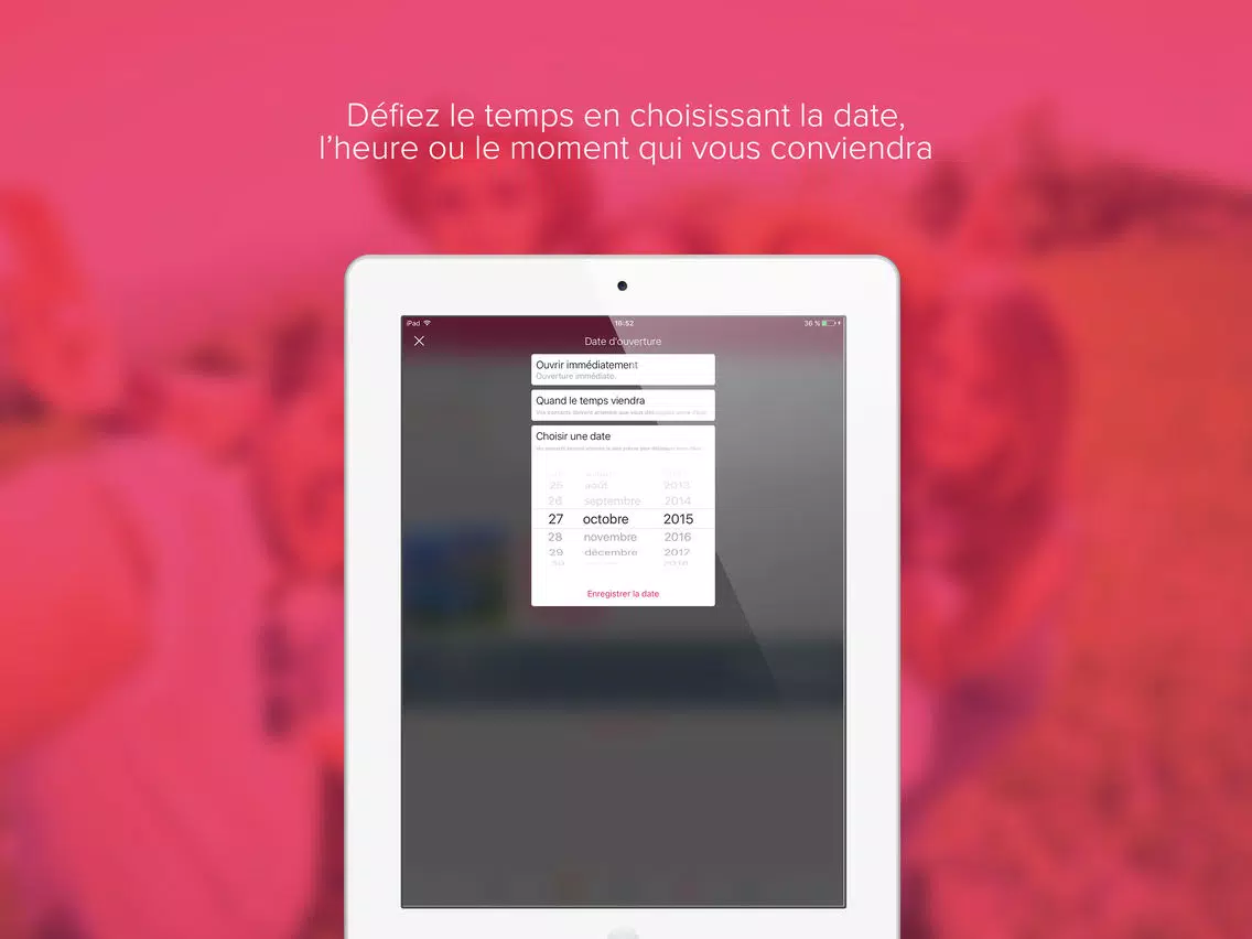 iFbox, envoyez vos messages dans le futur. iPad  スクリーンショット