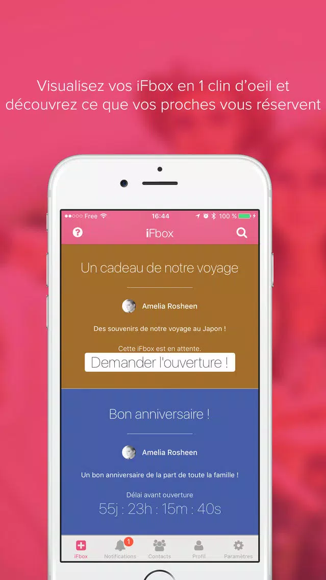 iFbox, envoyez vos messages dans le futur. スクリーンショット