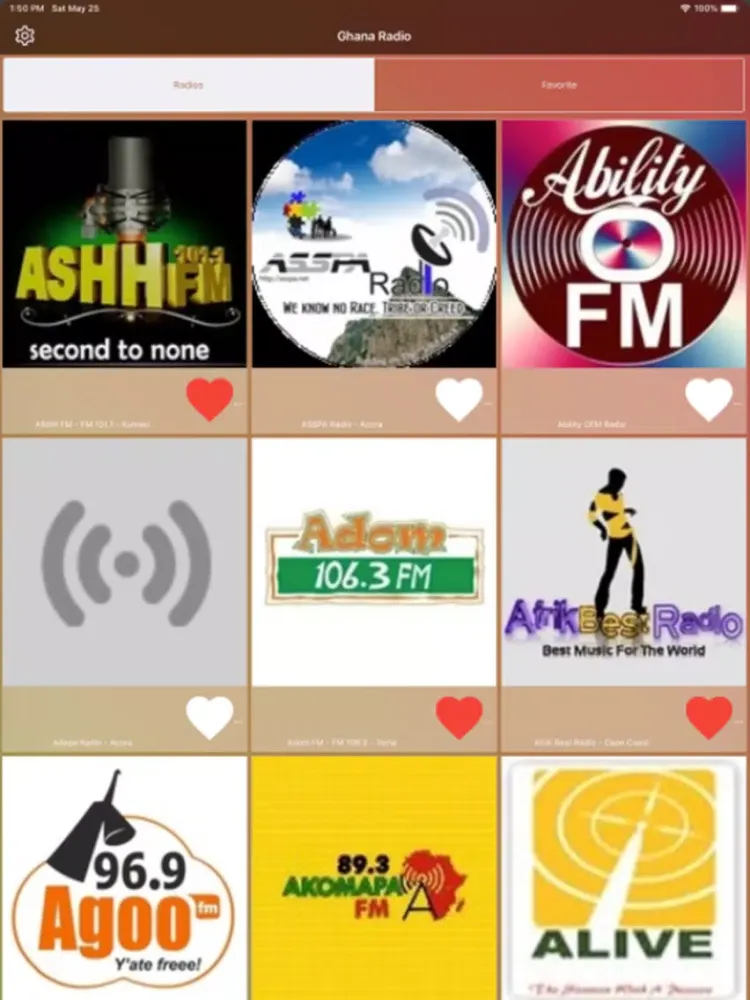 Ghana Radio Stations iPad  স্ক্রিনশট