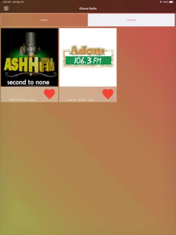 Ghana Radio Stations iPad  স্ক্রিনশট
