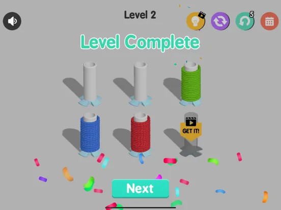 Rope Color Sort iPad  Screenshots