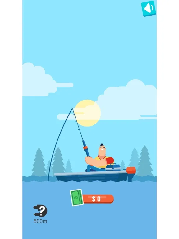 Tangkapan skrin Tiny Gone Fishing iPad 