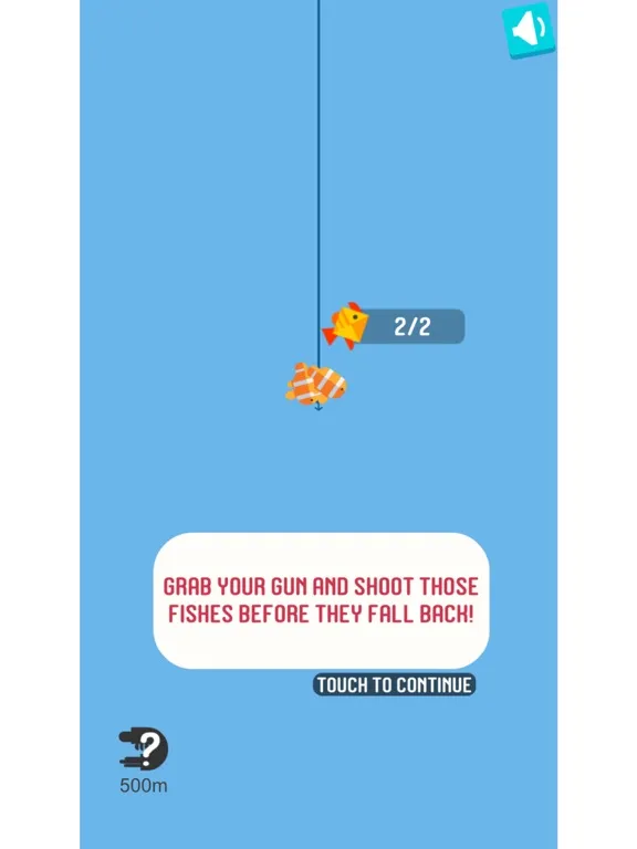 Tangkapan skrin Tiny Gone Fishing iPad 