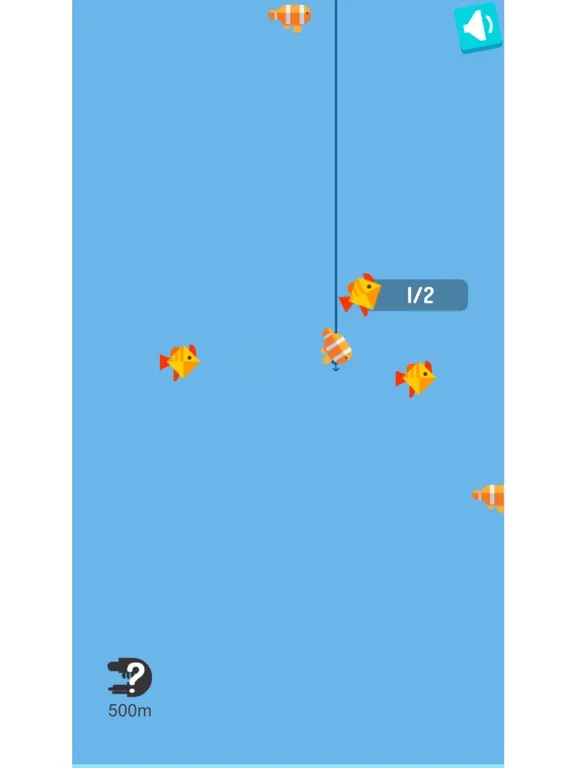 Tangkapan skrin Tiny Gone Fishing iPad 