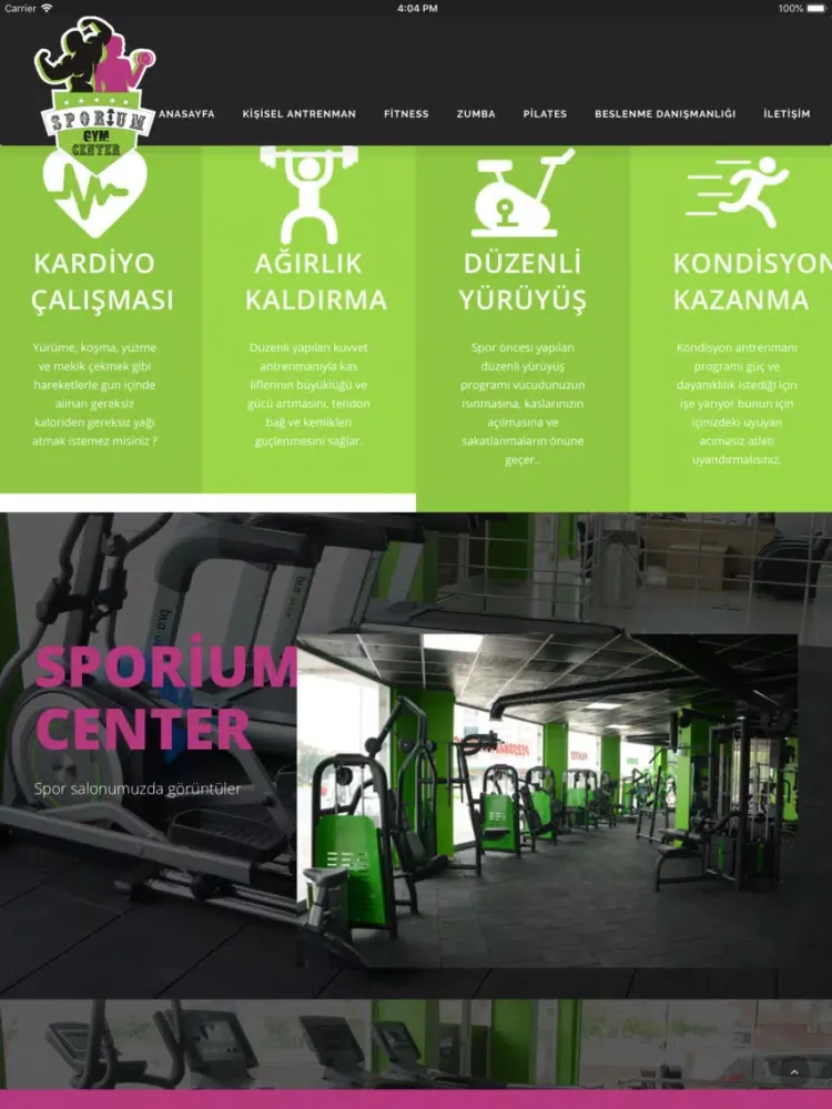 Sporium iPad  سکرین شاٹس