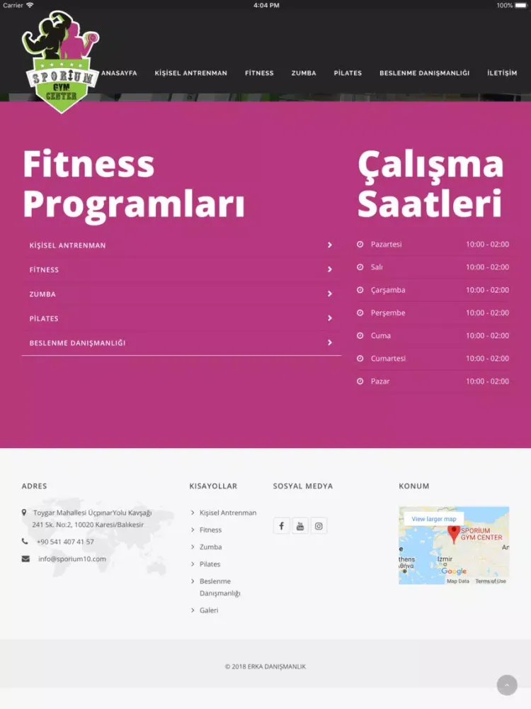 Sporium iPad  سکرین شاٹس