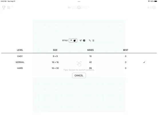 Скриншоты QMineSweeper iPad 